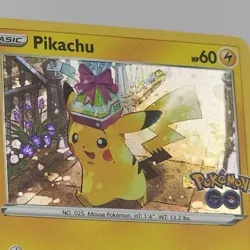 Pikachu SWSH234 Black Star Promo Cosmic Holo Pokemon GO TCG NM Card - Image 2