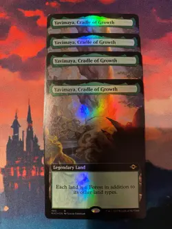 MTG Modern Horizons 2 Yavimaya Cradle of Growth Extended Art Foil x 4 - Image 1
