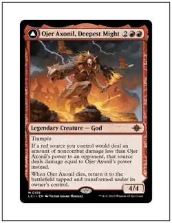 1x Ojer Axonil, Deepest Might, Magic the Gathering MTG NM - Image 1