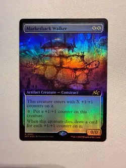 Marketback Walker (Extended Art Foil) - MTG Aetherdrift (DFT) #393 NM - Image 1