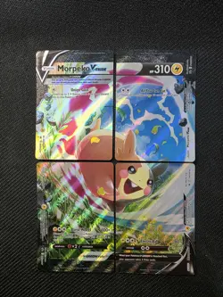 MORPEKO V-UNION - SWSH218 - BLACK STAR PROMO - POKEMON CARD - SET OF 4 - Image 1