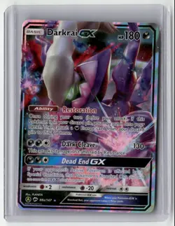 2018 Pokemon Burning Shadows Alternate Art Darkrai GX #88A/147 - Image 1