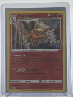 Pokemon TCG Charizard Pokemon GO 010/078 Reverse Holo Rare - Image 5