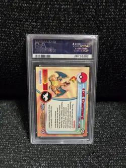 PSA 10 2000 Pokemon Game Topps Chrome Charizard TV Rare GEM MINT Base Set #6 - Image 2