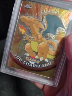 PSA 10 2000 Pokemon Game Topps Chrome Charizard TV Rare GEM MINT Base Set #6 - Image 4