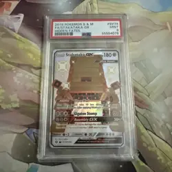 2019 Pokemon Sun & Moon Hidden Fates Shiny Stakataka GX #SV74 PSA 9 MINT - Image 1