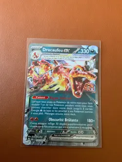 cartes Pokemon Lot de 2 Cartes DRACAUFEU EX Francaises (EV03 et PROMO SVP 196) - Image 3