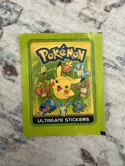 Pokemon 2005 Merlin Tops Ultimate Stickers Pack Sealed Pokemon TCG New - Image 1