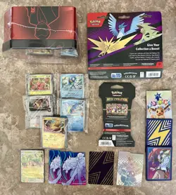 Pokemon Lot-Destined Rivals- 8 Boosters, Sealed Tin, + 120+ Singles & More! - Image 2