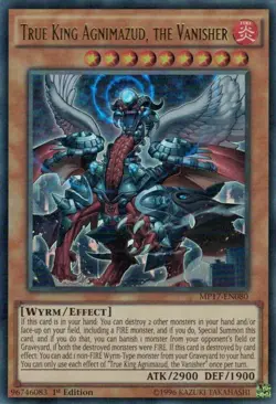 Yugioh True King Agnimazud, the Vanisher (Ultra Rare) (1st Edition) MP17-EN080 P - Image 1