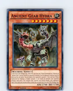 Yu-Gi-Oh TCG Ancient Gear Hydra SR03-EN002 1st Edition Super Rare NM - Image 1