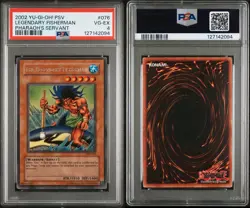 2002 Yu-Gi-Oh! Pharaoh’s Servant Legendary Fisherman PSV #076 PSA 4 - Image 3