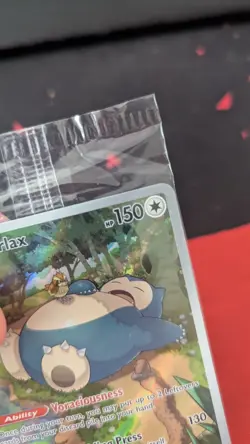 Snorlax SVP EN 051 Black Star Promo Scarlet & Violet Pokemon 151 Card - SEALED - Image 2