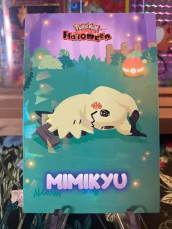 🔥Non-TCG Sleepy Mimikyu Holo🔥Halloween Card Database Pokemon 2025 Peru🔥 - Image 1