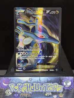 Pokemon Card Kingdra EX 122/124 Rare Full Art Fates Collide Holo Near Mint - Image 1