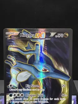 Pokemon Card Kingdra EX 122/124 Rare Full Art Fates Collide Holo Near Mint - Image 2