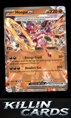 Hoopa ex 098/182 Pokemon Double Rare SV04: Paradox Rift Card NM - Image 1