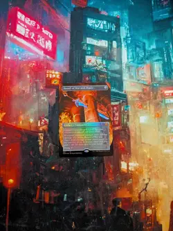 Sword of War and Peace (Borderless) -Foil Near Mint MTG Double Masters NM!! - Image 1