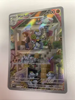 Machoke 177/165 Sv: Scarlet & Violet 151 Holo Pokemon Card NM Free Shipping - Image 1