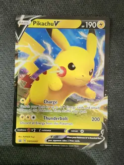 PIKACHU V - SWSH061 - SWORD & SHIELD PROMO - POKEMON CARD - Image 1