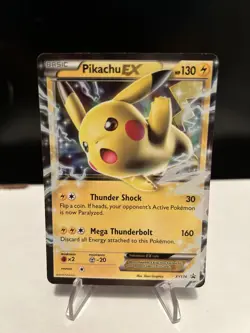 Pokemon Pikachu EX 2016 Black Star Promos Holo Card XY174 - Image 1