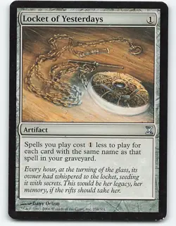Locket of Yesterdays #258 Magic the Gathering Card - Image 1