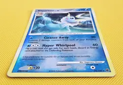 MP + Vaporeon Lv.45 34/100 Majestic Dawn Reverse Holo Nintendo Pokemon Card TCG - Image 2