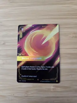 Divine Judgement 244/298 League of Legends Riftbound Epic Foil NM English Card - Image 1
