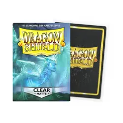 Dragon Shield Matte Clear Sleeves 100ct - Standard Size - MTG Pokemon TCG - Image 1