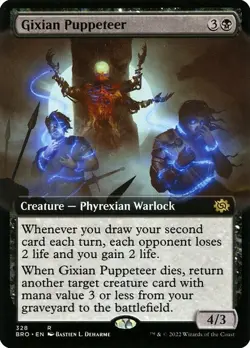 NM Extended Art Gixian Puppeteer, The Brothers' War, Magic the Gathering, 328 - Image 1