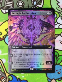Entropic Battlecruiser (Extended Art) Foil Edge of Eternities Magic MTG EOE - Image 1