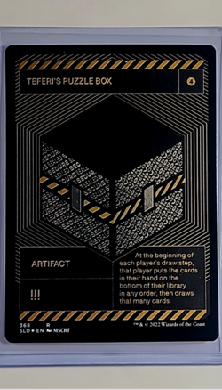 2022 MTG Magic the Gathering Secret Lair MSCHF Silver Foil Teferi's Puzzle Box - Image 1