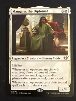 1x Mangara, the Diplomat (0042) Commander Masters LP MTG Magic the Gathering x1 - Image 1