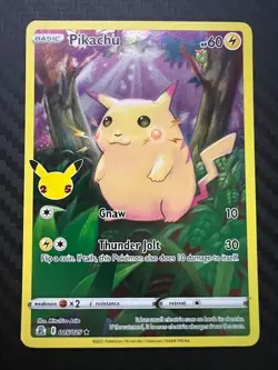 Pokemon TCG Pikachu 005/025 Holo 25th Anniversary Celebrations Holo NM - Image 1