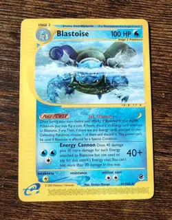 Blastoise Expedition 37/165 Rare Pokemon Card - Image 1