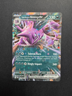 Pokemon TCG Team Rocket's Nidoking Ex 119/182 Destined Rivals Double Rare NM - Image 1