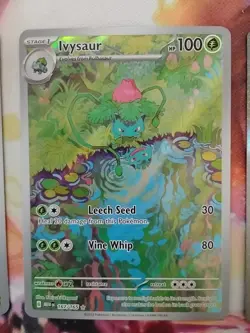 Pokemon TCG 151 Bulbasaur, 151 Ivysaur And 151 Venusaur EX Trio. - Image 3