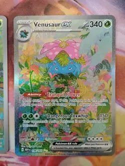 Pokemon TCG 151 Bulbasaur, 151 Ivysaur And 151 Venusaur EX Trio. - Image 4