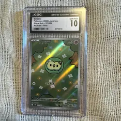 CGC 10 Solosis 123/086 AR Art Rare Black Bolt sv11B Pokemon Card JP - Image 1