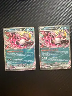 Fezandipiti EX Shrouded Fable Holo Double Rare Pokemon TCG Card 038/064 Lot of 2 - Image 1