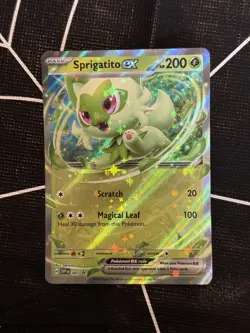 Sprigatito EX 087 Scarlet & Violet Black Star Promo Holo Card, NM Condition - Image 1