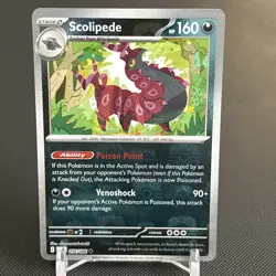 Pokemon TCG - Scolipede - 056/086 - (Master Ball Pattern) - SV: Black Bolt - Image 2