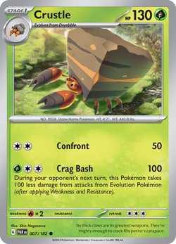 POKEMON SV PARADOX RIFT: NON HOLO - CRUSTLE 007/182 - Image 1