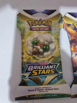 Pokemon Brilliant Stars Sleeved Booster Pack X4 Sealed full art set blister pack - Image 2