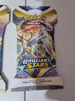 Pokemon Brilliant Stars Sleeved Booster Pack X4 Sealed full art set blister pack - Image 5