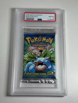 Pokemon Base Set Venusaur Art 1999 Booster Pack Sealed - PSA 8 - Unlimited WOTC - Image 1