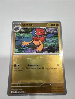 Pokemon TCG Archen 050/086 White Flare Master Ball Pattern Holo Foil - Image 1