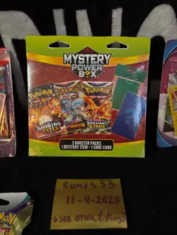 Pokemon Mystery power box Factory Sealed+Sealed lot, mixed lot boosters, - Image 3