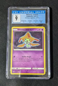 2017 Pokemon Shining Legends Shining Jirachi Shiny Holo Rare #42/73 CGC 9 - Image 1