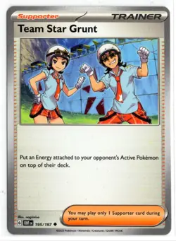 Pokemon Obsidian Flames 195/197 Team Star Grunt - Image 1